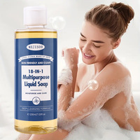 Savon liquide naturel et biologique multi-usages OEM 18-en-1, végétalien, adapté pour le corps, le visage, les cheveux, les mains, la vaisselle, les animaux domestiques, la lessive ; IFRA MSDS