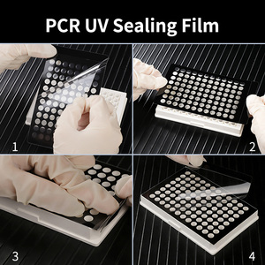 Film d'étanchéité pour plaques PCR à 96 puits |   Film transparent aux UV |   Film d'étanchéité transparent à haute adhérence pour plaques à 96 puits profonds - Product Image 6