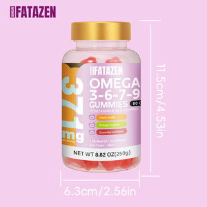 Complément Immunité Cerveau Yeux Naturel Biologique Sans Sucre Haute Absorption Santé Cardiaque Nutritif Saveur Fraise Végétalien Oméga 3 Gummies - Product Image 6