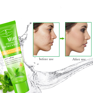 Aichun Beauty Venta al por mayor Anti Acné Scrub Exfoliate Mint Peeling Gel Exfoliante orgánico Exfoliante <span class=keywords><strong>para</strong></span> la piel de aceite opaco áspero - Product Image 6