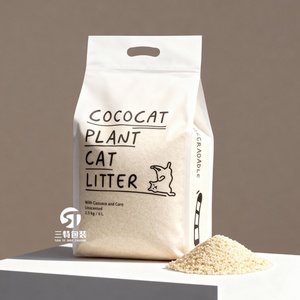 Bolsa para Arena de Gatos Impresa de Alta Calidad, Nailon Engrosado Resistente a Pinchazos, Sellado de Ocho Lados con Asa para Fácil Transporte - Product Image 3