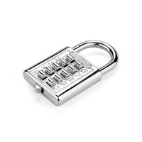 Cadenas à combinaison à bouton-poussoir en alliage de zinc à 10 chiffres pour malvoyants