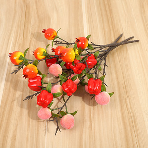Planta artificial de granada de Yiwu Datuo Florist, 50*30 cm, estilo chino, decoración para el hogar, para sala de estar y fotografía. - Product Image 3