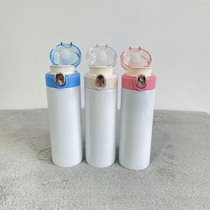 Bouteilles d'eau et de café blanches vierges populaires de 420 ml (14 oz) avec couvercle à clapet pour sublimation, idéales pour l'impression DIY – Expédition depuis l'entrepôt américain - Product Image 3