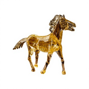 Figura de Loro de Cristal de Murano Hecha a Mano, Escultura Colorida, Arte Contemporáneo, Decoración de Lujo para el Hogar, Multifuncional para Sala de Estar - Product Image 1