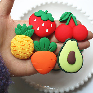Fruta grande fresa aguacate DIY accesorios pin tocado parche Norte 8 cuentas charmsbeads resina de plástico encantos - Product Image 1