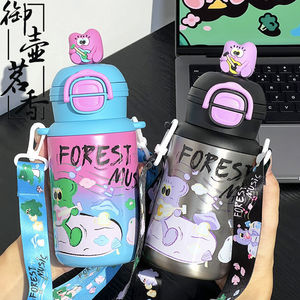 Cute Doll Thermos Cup <b>for</b> Girls Stainless Steel Portable <b>Water</b> <b>Bottle</b> <b>for</b> <b>Kids</b> - Product Image 2