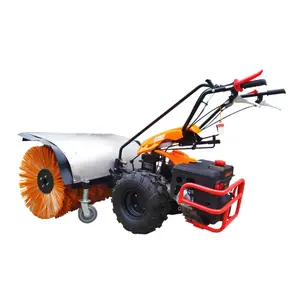 Snow sweeping equipment multi-function road snow remover 15HP Roller brush fuel snow blower