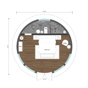 Nid d'oiseau Maisons Ready Made 1 Bedroom Maison préfabriquée Maisons modulaires préfabriquées Maison en conteneur Capsule - Product Image 3