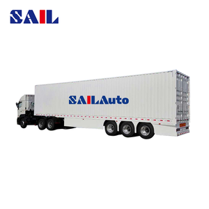 SAIL Custom 40 pies Vans Semi Trailer Truck con <span class=keywords><strong>4x4</strong></span> Drive Wheel Electric 4x2 Cámara trasera Usado Cargo Van Car Sanitation Box OEM" - Product Image 4