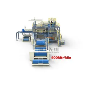 HG-4200SMS 4.2 meter PP Spunbond kain Nonwoven mesin pembuat untuk gaun bedah