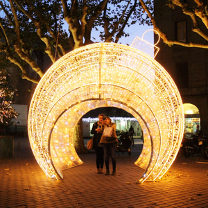 Escultura Impermeable para Exteriores, Luces LED 3D Gigantes para Centros Comerciales, Luces Decorativas Navideñas 3D, Arco de Luces, Bola de Luces para Fiestas - Product Image 1