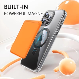 Tarjetero Magnético con Logotipo Personalizado, Funda de Cuero para Teléfono Celular, Cartera, Porta Tarjetas de Crédito para <span class=keywords><strong>iPhone</strong></span> 15 Pro 13 14 <span class=keywords><strong>12</strong></span> <span class=keywords><strong>Mini</strong></span> - Product Image 2