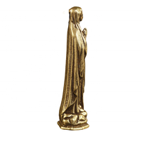 Statue de la Vierge Marie en laiton artisanal antique, ornements de bureau, pendentif