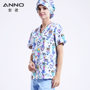 Blouse Médicale Unisexe Tissée Imprimée Chiens Adorables, Confortable, Tendance et Facile d'Entretien – Meilleure Vente pour Hôpitaux - Product Image 6