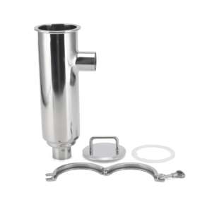 खाद्य पेय ठोस तरल पदार्थ औद्योगिक स्ट्रेनर स्टेनलेस स्टील 304 316l वेल्डेड कोण प्रकार फिल्टर - Product Image 4