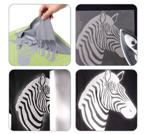 <span class=keywords><strong>Rouleau</strong></span> de feuille de vinyle de transfert de chaleur HTV réfléchissant argent haute visibilité pour T-Shirt Pas encore d'avis 114 vendus - Product Image 3