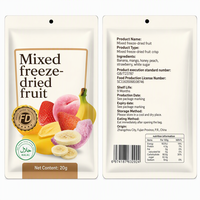Groothandel Gemengde Gedroogde Fruitchips Banaan Mango Perzik Aardbei Knapperige Snack Bulk OEM Fabriek Leverancier Export