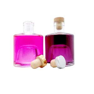 Botellas Apilables de Vidrio Reciclado de 250 ml, Botella de Whisky de Vidrio Apilable <span class=keywords><strong>con</strong></span> Tapa de Corcho de Madera Real para Licores y Ginebra - Product Image 1