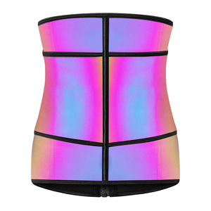 Tessuto riflettente resistente arcobaleno <span class=keywords><strong>schiena</strong></span> migliorare la postura corretto supporto <span class=keywords><strong>lombare</strong></span> vita Trimmer Shapewear <span class=keywords><strong>per</strong></span> lo Yoga esercizio di allenamento - Product Image 2