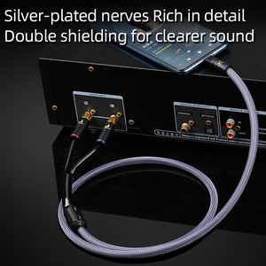 ATAUDIO <strong>USB</strong> C to 2 Male RCA Audio Stereo <strong>Cable</strong> Mobile Phone Tablet PA Gold- Plated Plug Type-C to 2rca <strong>Y</strong> Splitter Adapter Cord - Product Image 6