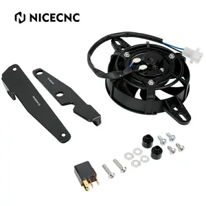 用于gas EX EC MC 125的NiceCNC电动散热器冷却风扇组-300 2021-2023 EX F EC F MC F 250-450 2021-2022 2023