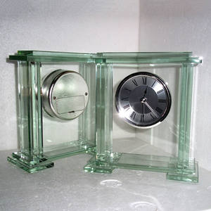 Glass and Metal Gift <strong>Mantel</strong> Alarm <strong>Clock</strong> Gift <strong>Clock</strong> - Product Image 4