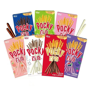 ป๊อกกี้ กลิโกะ 50 กรัม รสชาเขียวมัทฉะ ขนมแท่งกรอบหวาน น้ำตาลน้อย ขนมเพื่อสุขภาพสำหรับเด็ก บรรจุถุง ขายดี - Product Image 5