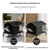 Maison pour chien et chat isolée, imperméable et solide pour l'extérieur, tente surélevée pour plusieurs chiens, utilisation hivernale