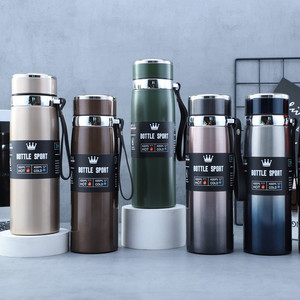 <span class=keywords><strong>Bouteille</strong></span> d'eau portable de 1 l en acier inoxydable 316, thermos <span class=keywords><strong>isotherme</strong></span>, gourde de sport avec <span class=keywords><strong>infuseur</strong></span> à thé - Product Image 1