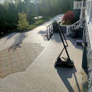 Dalles de pavage en granit gris flammé pour cour extérieure, antidérapantes, pour sol, parking, pavés en maille pour allée - Product Image 4