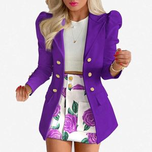 Conjunto de poliéster transpirable de secado rápido, ecológico, de corte regular, largo completo, liso, informal, para mujer, estilo europeo-americano, para todas las estaciones. - Product Image 4