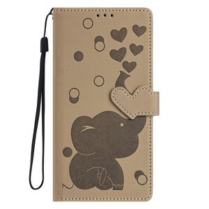 Custodia a Portafoglio in Pelle con Design Elefante per Redmi NOTE 14 Pro 4G 5G 14C 13 13C 12 11S 10 Pro Plus <span class=keywords><strong>Xiaomi</strong></span> 14T 13T 11 Lite <span class=keywords><strong>11T</strong></span> - Product Image 1