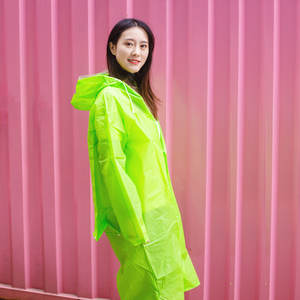 Imperméable <span class=keywords><strong>de</strong></span> chasse réutilisable pour femmes avec housse <span class=keywords><strong>de</strong></span> sac à dos, en plastique EVA écologique pour adultes - Utilisation en voyage et en plein air - Product Image 4