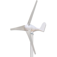 Generador Eólico de Eje Horizontal de 400W, Arranque a Baja Velocidad del Viento, para Alumbrado Público, Paisajismo, Hogar, Barcos de Pesca