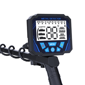 Detector de metales con bobina de búsqueda de 30 cm, pantalla digital, para adultos, uso en exteriores, plástico negro - Product Image 5