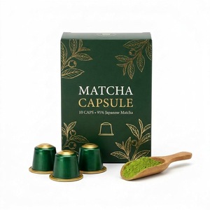 Cápsulas de <span class=keywords><strong>Matcha</strong></span> Listas para Usar, 10 Unidades por Caja, <span class=keywords><strong>Matcha</strong></span> Chino Premium Sin Azúcar Añadido, Cápsulas de <span class=keywords><strong>Matcha</strong></span> Individuales, Marca Privada OEM - Product Image 1