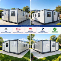Maison modulaire de luxe portable clé en main, 3 chambres, 39 m², conteneur extensible de 20 pieds, design personnalisé, normes australiennes