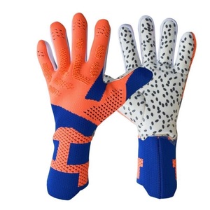 Nouveaux gants <span class=keywords><strong>de</strong></span> <span class=keywords><strong>gardien</strong></span> <span class=keywords><strong>de</strong></span> <span class=keywords><strong>but</strong></span> <span class=keywords><strong>de</strong></span> football unisexe pour adolescents en latex respirant résistant à l'usure antidérapant <span class=keywords><strong>Protection</strong></span> du pouce des doigts pour l'entraînement - Product Image 2