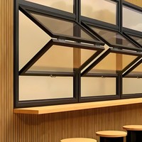 Ventanas Plegables de Aluminio de Alto Rendimiento con Perfil de Rotura Térmica para Edificios Comerciales y Oficinas, Venta al Por Mayor