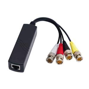 Transceptor hembra <span class=keywords><strong>RJ45</strong></span> para sistema CCTV, accesorios de 8MP, 4 canales, CAT5, vídeo pasivo <span class=keywords><strong>UTP</strong></span>, <span class=keywords><strong>Balun</strong></span> BNC - Product Image 1