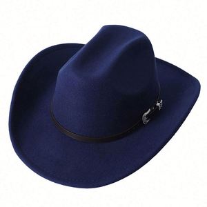 Sombrero de Vaquero Occidental con Plumas para Mujer, Venta al por Mayor, Nuevo Estilo 2022, Texas, para Adultos, Viajes, Aire Libre, Casual, Cuatro Estaciones - Product Image 1