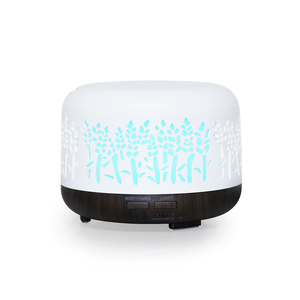 Difusor de aire ultrasónico LED para el hogar a precio de fábrica, difusor de aceite esencial hueco de grano de madera - Product Image 2