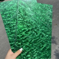 Plaque en acrylique coulé vert pâle perle de 1/8 po pour découpe laser CO2, signalétique, bijoux, porte-clés et projets créatifs