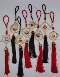 Liontin Mobil Kustom Terlaris dengan Liontin Yesus Madonna Religius Mutiara - Product Image 2