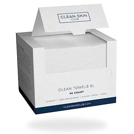 PoeticEHome Soft Dry Wipe 100% plant fibre Face Tissues, Facial Cleansing Towels Disposable, Extra Thick Dry and WET TOWELS