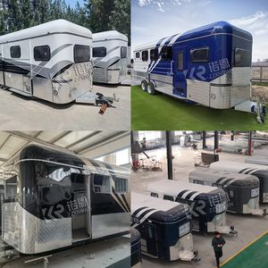 Remorque de chargement pour 3 chevaux, norme européenne OEM, avec certification CE, remorques pour chevaux personnalisées, remorque de camping-car avec logement - Product Image 2