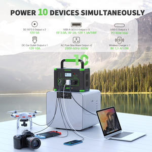 EBL 1000w 22.2V Batterie au lithium, stations d'alimentation solaires portables, générateur solaire 1000W, générateur portable, station d'alimentation portable - Product Image 6