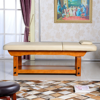 Table de massage électrique traditionnelle avec cadre en bois, réglable, pour soins du visage, forte capacité de charge, idéale pour atelier