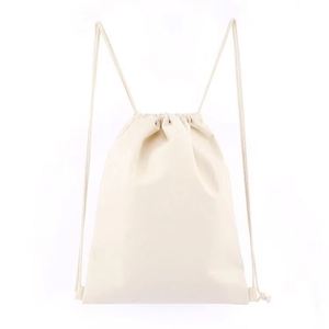 Sac à cordon personnalisé en toile de polyester 210D, sac d'emballage en coton recyclable pour cadeaux d'entreprise et promotions - Product Image 4